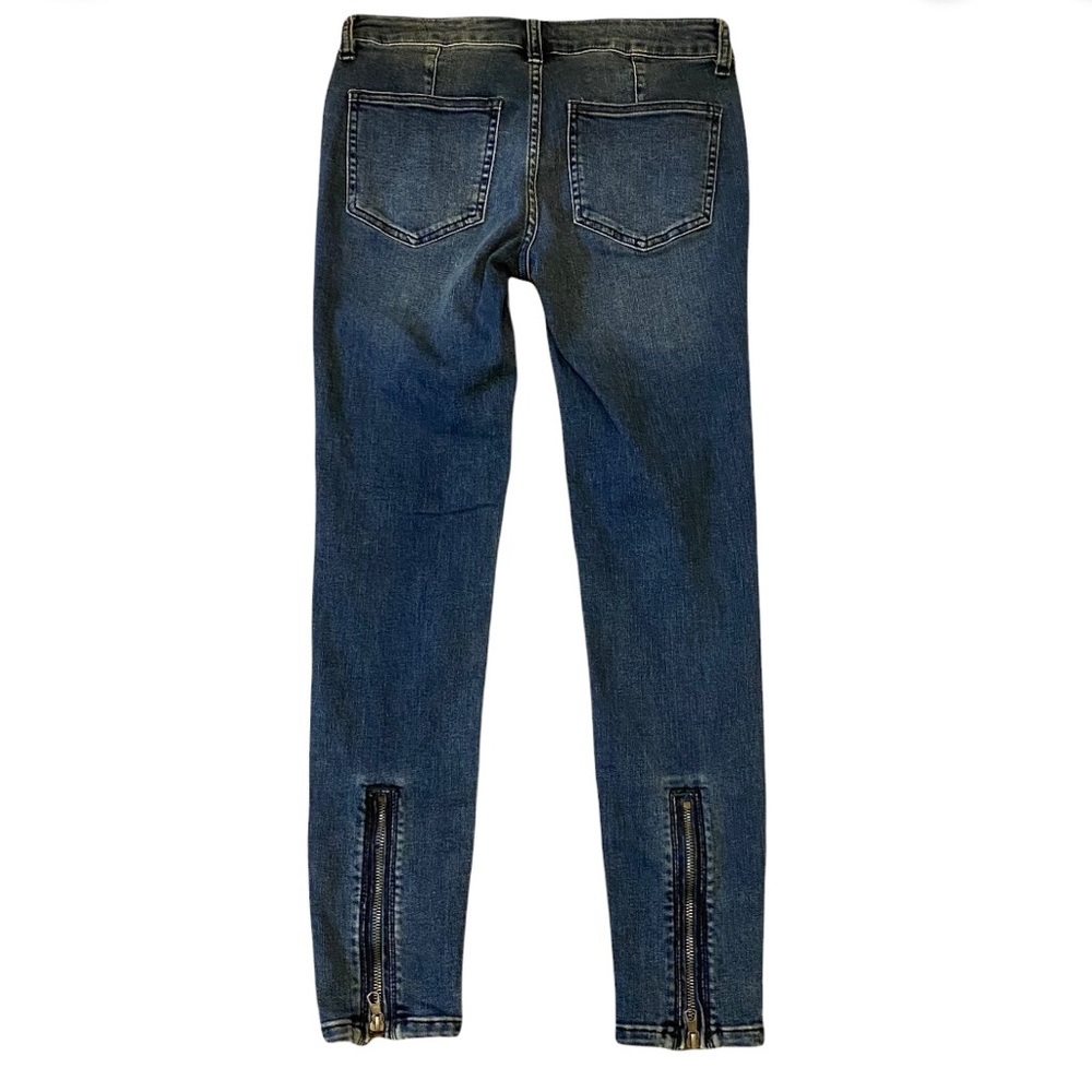 We The Free by Free People NWT Jet low rise skinny jeans Baltic blue size 26 - Picture 3 of 4